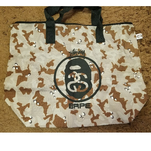 A BATHING APE(アベイシングエイプ)のBAPE☆STUSSYコラボトート メンズのバッグ(トートバッグ)の商品写真