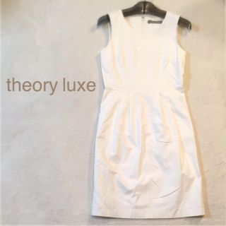 セオリー(theory)のtheory luxe♡ホワイトワンピース(ミニワンピース)