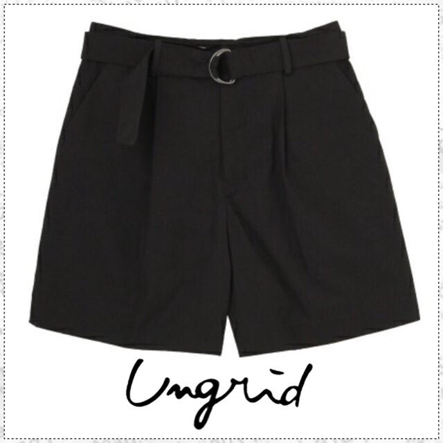 Ungrid(アングリッド)の【タグ付き】Ungrid♡ウエストベルトショートパンツ レディースのパンツ(ショートパンツ)の商品写真