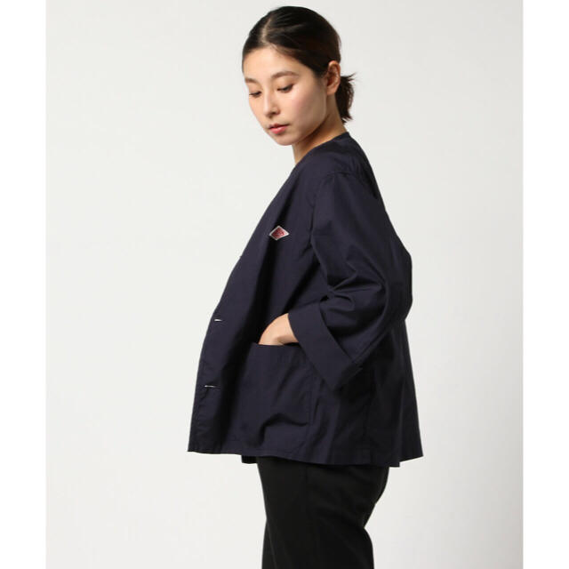 DANTON(ダントン)のらて様専用【DANTON】ノーカラーワークジャケット DUK WOMEN レディースのジャケット/アウター(ノーカラージャケット)の商品写真