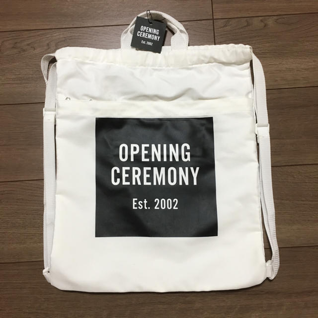 OPENING CEREMONY(オープニングセレモニー)の新品未使用 OPENING CELEMONY ナップザック M レディースのバッグ(リュック/バックパック)の商品写真