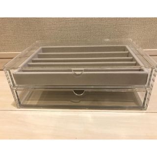 ムジルシリョウヒン(MUJI (無印良品))の【みっつ様専用】無印良品 アクリルケース（2段）(小物入れ)