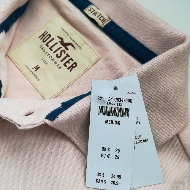 Hollister(ホリスター)の新品▪ホリスター▪Mメンズ▪半袖ポロ メンズのトップス(ポロシャツ)の商品写真