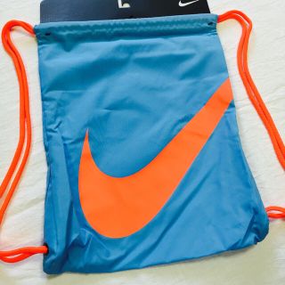 ナイキ(NIKE)の最終◉SALE◉【激レア】NIKEナイキ ジムサック パステルブルー/オレンジ(リュック/バックパック)