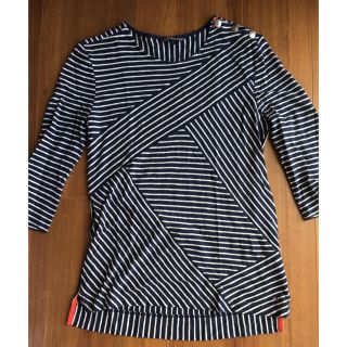 トミーヒルフィガー(TOMMY HILFIGER)のトミーフィルフィガー デザインボーダーカットソー S(Tシャツ(長袖/七分))