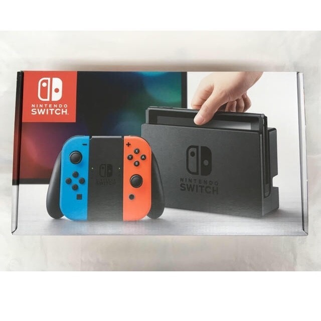 Nintendo Switch(ニンテンドースイッチ)の送料無料 switch ネオンカラー スイッチ 本体 ネオン 任天堂　マリオ エンタメ/ホビーのゲームソフト/ゲーム機本体(家庭用ゲーム機本体)の商品写真