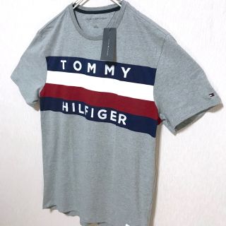 トミーヒルフィガー(TOMMY HILFIGER)の日本未発 XXL相当 新品 トミーヒルフィガー フラッグ Tシャツ グレー XL(Tシャツ/カットソー(半袖/袖なし))