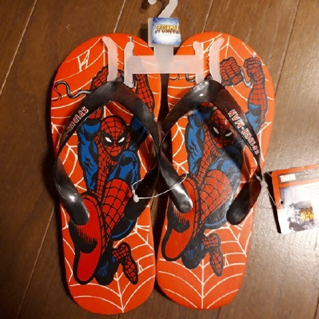 新品未使用　スパイダーマン　ビーチサンダル レディースの靴/シューズ(ビーチサンダル)の商品写真