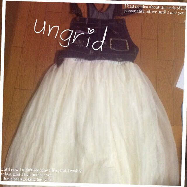 Ungrid(アングリッド)のungrid☆大人気！チュールワンピ レディースのワンピース(ロングワンピース/マキシワンピース)の商品写真