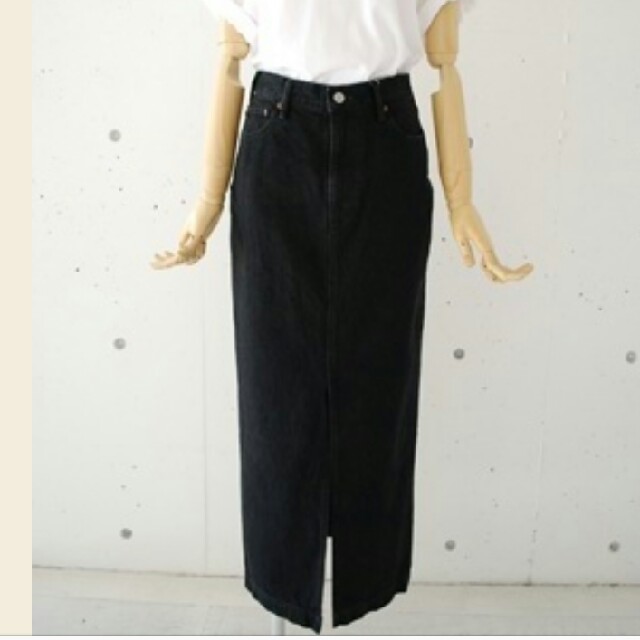 Shinzone(シンゾーン)のLAMU様専用★Shinzone★フロントスリットデニムスカート レディースのスカート(ロングスカート)の商品写真