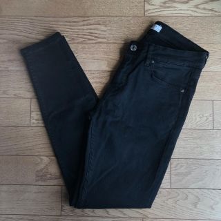 ザラ(ZARA)のZARA  デニム スキニーパンツ 黒 36(スキニーパンツ)