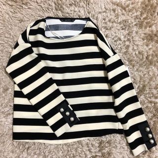 ザラ(ZARA)のZARA ボーダー 長袖(カットソー(長袖/七分))