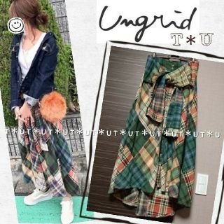 アングリッド(Ungrid)の◎GW限定値下げ◎ ungrid パッチワークマキシシャツスカート(ロングスカート)