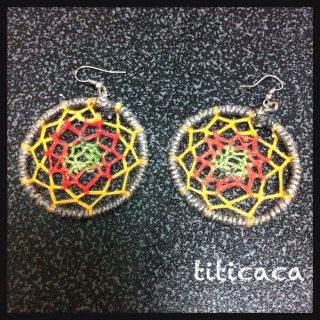 チチカカ(titicaca)のtiticaca ラスタカラー☮ピアス(ピアス)