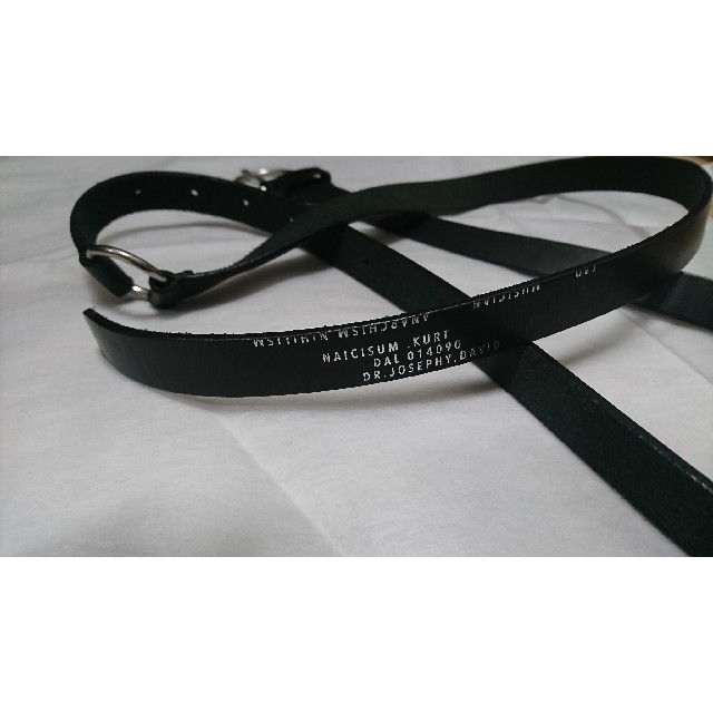 LAD MUSICIAN(ラッドミュージシャン)のLONG BELT   BLACK×SILVER  黒色  メンズのファッション小物(ベルト)の商品写真