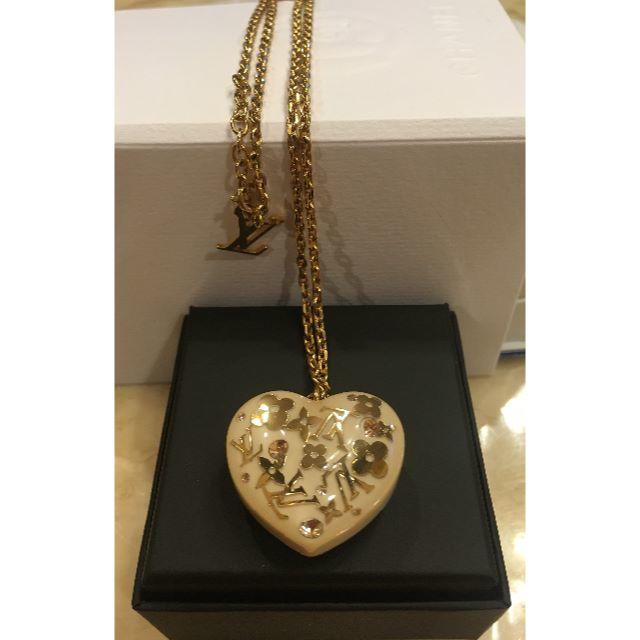 LOUIS VUITTON - 【正規品・美品】ルイヴィトン　ハートネックレス