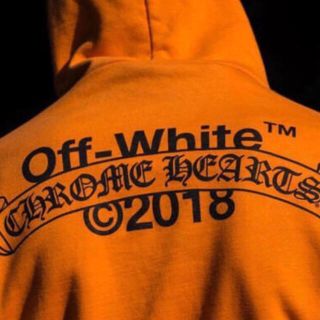 クロムハーツ(Chrome Hearts)の Off-White Chrome Hearts Hoodies Lサイズ(パーカー)