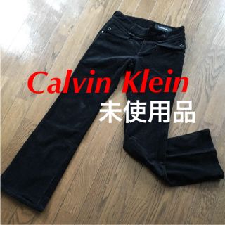 カルバンクライン(Calvin Klein)のCalvin Klein パンツ コーデュロイ ブラック ストレッチ S 未使用(カジュアルパンツ)