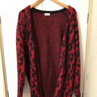 サンローラン(Saint Laurent)のSaint Laurent Paris 13AW レオパード柄 カーディガン(カーディガン)