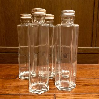 ハーバリウム瓶6角形 150ml 5セット(プリザーブドフラワー)