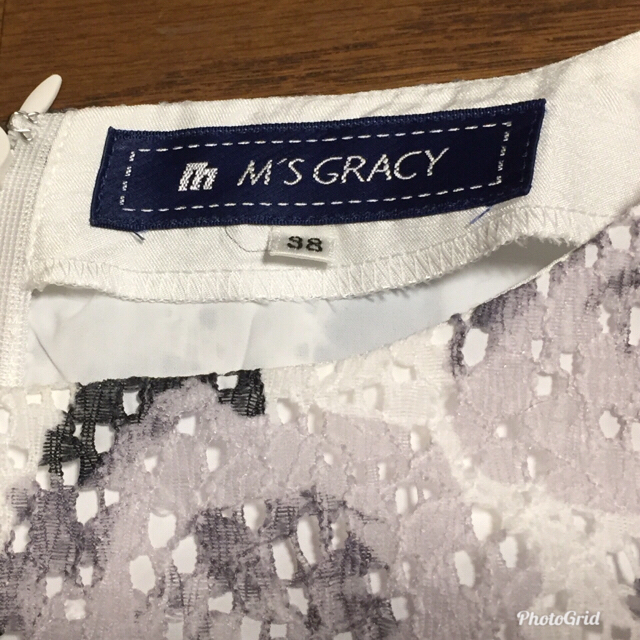 M'S GRACY(エムズグレイシー)のもも様   ご専用  エムズグレーシー  バラ柄   レース   ワンピース レディースのワンピース(ひざ丈ワンピース)の商品写真