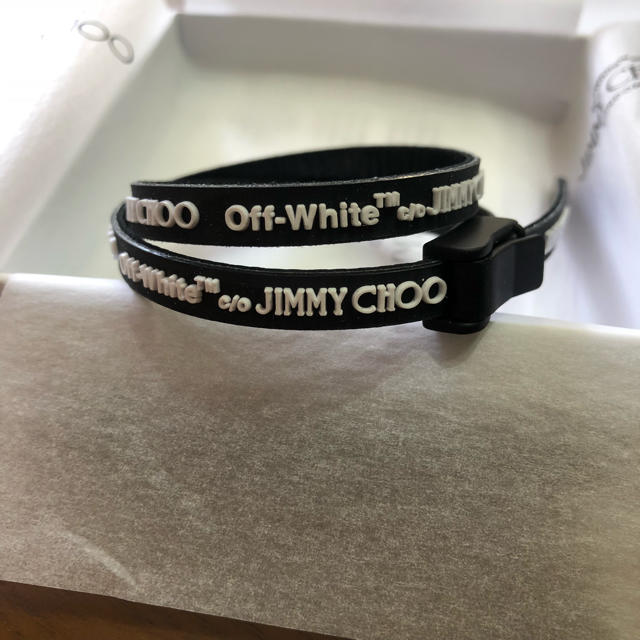 JIMMY CHOO OFF-WHITEブレスレット ブラック