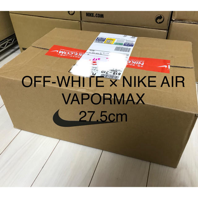 NIKE(ナイキ)の27.5 OFF-WHITE × NIKE AIR VAPORMAX メンズの靴/シューズ(スニーカー)の商品写真