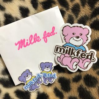 ミルクフェド(MILKFED.)のMILK FED. ステッカー３枚セット(その他)