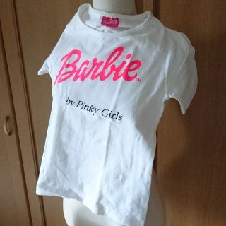 バービー(Barbie)のレア未使用品 バービー＆PinkyGirls Ｔシャツ 白(Tシャツ(半袖/袖なし))