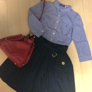 バーバリーブルーレーベル(BURBERRY BLUE LABEL)の【バーバリーブルーレーベル】ギンガムチェックシャツ(シャツ/ブラウス(長袖/七分))