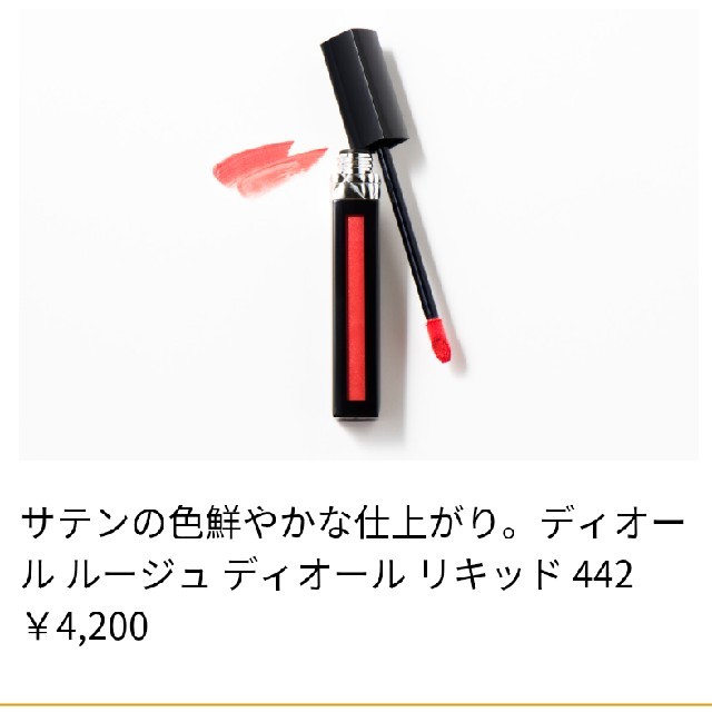 Christian Dior(クリスチャンディオール)のディオール　ルージュ　リキッド　442 コスメ/美容のベースメイク/化粧品(口紅)の商品写真