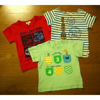 ハッシュアッシュ(HusHush)のHusHusH & 3can4on☆Tシャツ 3枚セット/90◆ワールド(Tシャツ/カットソー)