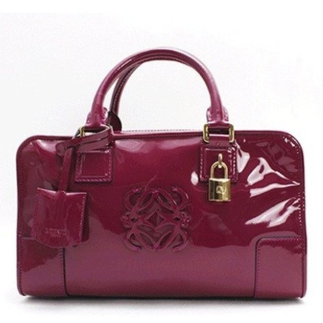 史上一番安い LOEWE - Loewe ロエベ アマソナ28 パテント パープル 角