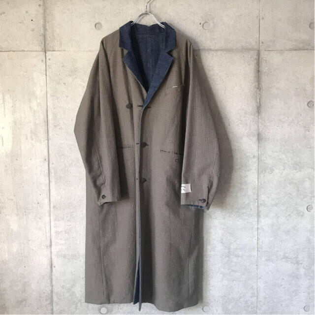 SUNSEA(サンシー)のsunsea Gun-club Reversible coat メンズのジャケット/アウター(チェスターコート)の商品写真