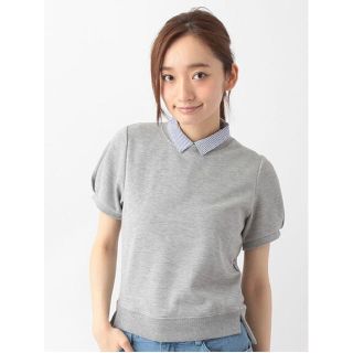 イーハイフンワールドギャラリー(E hyphen world gallery)のE hyphen world gallery 衿取り外しスウェットプルオーバー(Tシャツ(半袖/袖なし))