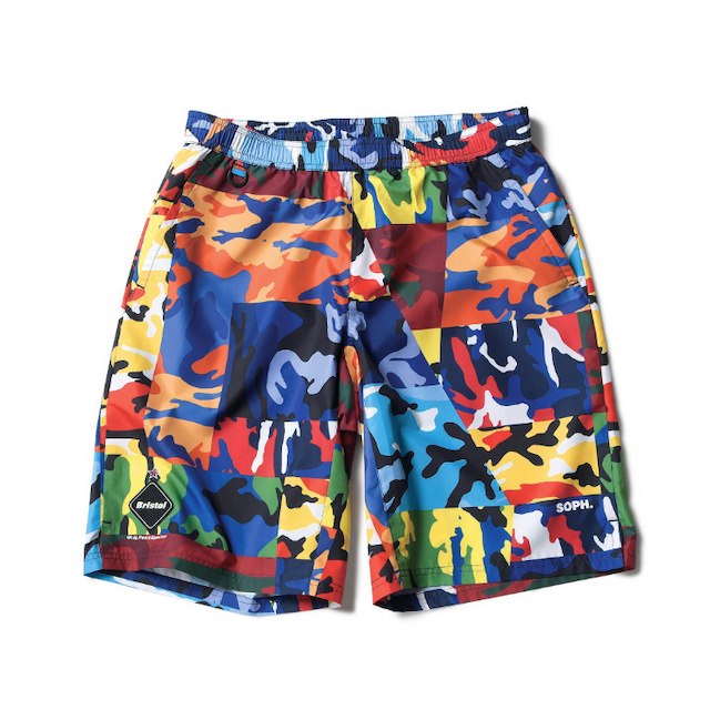 FCRB マルチS CAMOUFLAGE PRACTICE SHORTS