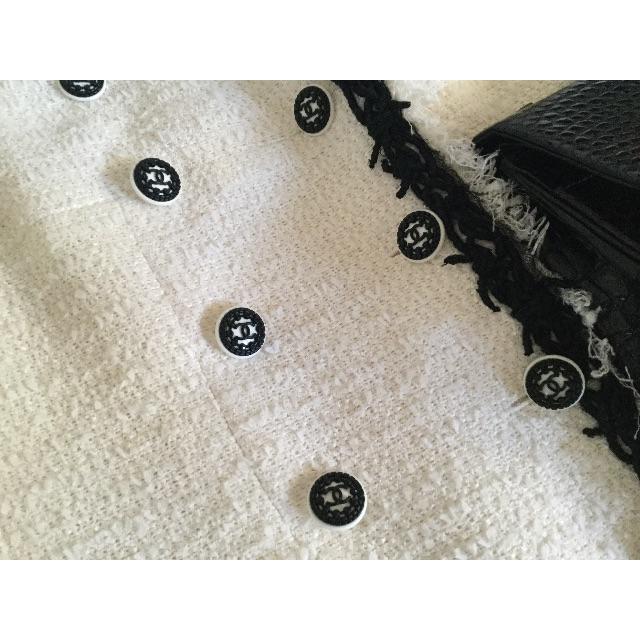 CHANEL - シャネル ジャケット スーツ ホワイト ツイードの通販