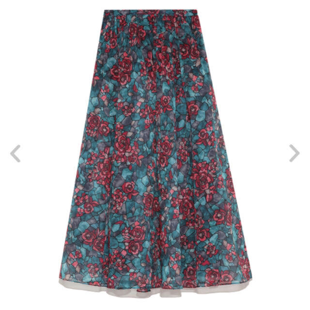 Lily Brown(リリーブラウン)のlilybrown ステンドガラス柄スカート レディースのスカート(ロングスカート)の商品写真