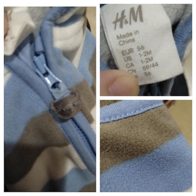 H&M(エイチアンドエム)のH&M くまさんパーカー キッズ/ベビー/マタニティのベビー服(~85cm)(その他)の商品写真