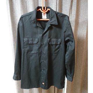 ディッキーズ(Dickies)のタイムセール★dickies　ディッキーズ　 ワークシャツ　黒　L　サイズ　長袖(シャツ)