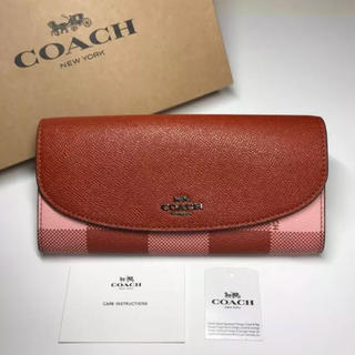 コーチ(COACH)の【新品】COACH☆長財布 チェック柄(財布)