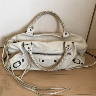 バレンシアガバッグ(BALENCIAGA BAG)の☆ピンク♡様専用 お買い得！ バレンシアガ ツイギー 白(ハンドバッグ)