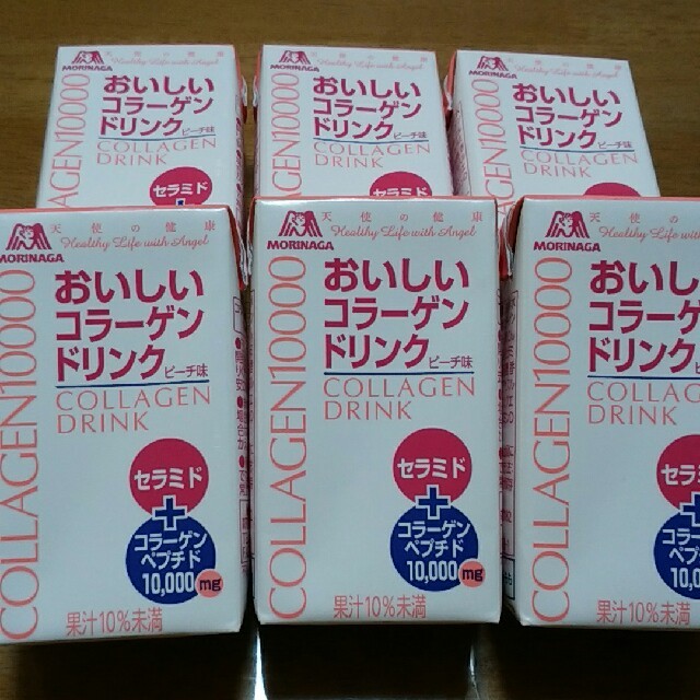 森永製菓(モリナガセイカ)の森永製菓　天使の健康　おいしいコラーゲンドリンクピーチ味　6個セット 食品/飲料/酒の健康食品(コラーゲン)の商品写真