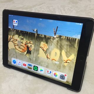 アイパッド(iPad)のSIMフリー iPad Air2 128GB 9.7inch スペースグレイ(タブレット)