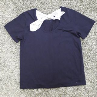 ロデオクラウンズ(RODEO CROWNS)のペイズリー back リボン Tシャツ(Tシャツ(半袖/袖なし))