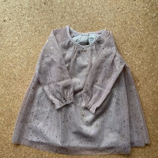 ベビーギャップ(babyGAP)のbabyGap  ワンピース ベージュ 80cm 新品未使用 タグ付き(ワンピース)