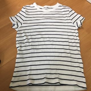 ユニクロ(UNIQLO)の未使用 UNIQLOボーダーTシャツ(Tシャツ(半袖/袖なし))