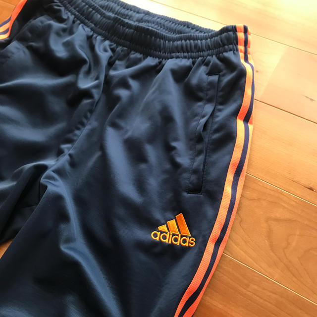 【adidas】アディダス　ジャージ　ネイビーオレンジライン