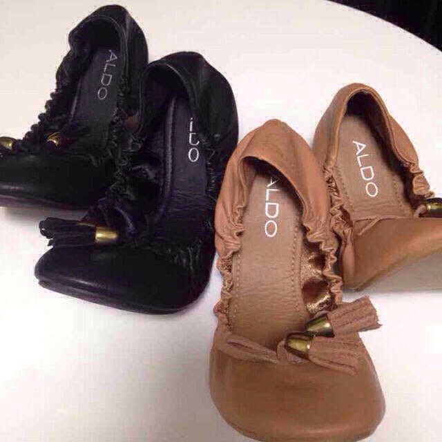ALDO(アルド)の新品♡ALDO黒ぺたんこバレエシューズ レディースの靴/シューズ(ハイヒール/パンプス)の商品写真