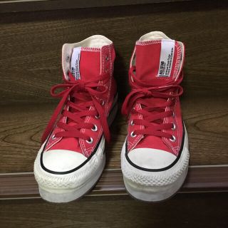 CONVERSE - 限定商品 ❣️コンバース 赤 厚底スニーカー の通販 by ...